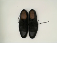 black leather shoes size 43