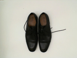 black leather shoes size 43
