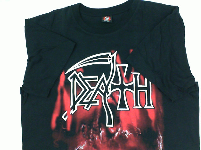 Black shirt with red pattern Black shirt with red pattern