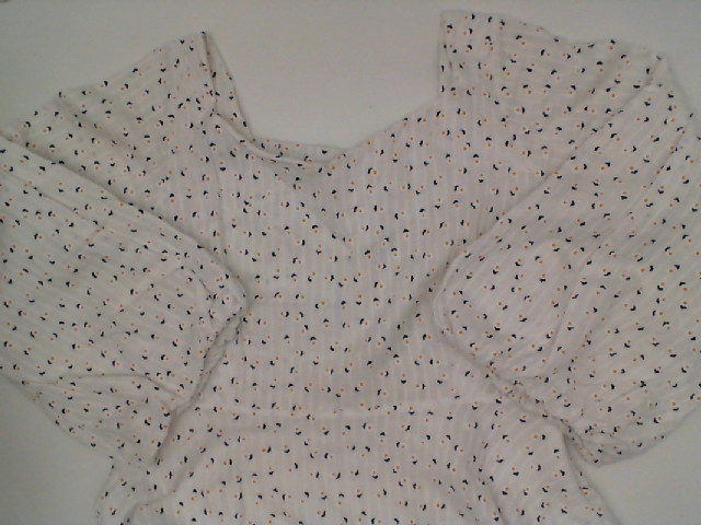 long white dress with pattern size M long white dress with pattern size M