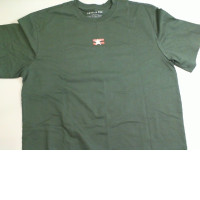 Green T-shirt with red star Green T-shirt with red star