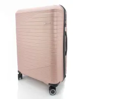 Suitcase on wheels, pink, size 80/50/29