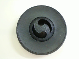 Iron vase with lid for incense, YIN-YANG, Japan