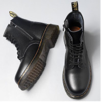 Dr. Martens Men Side Zipper Boots Plus Size High Tops Shoes Couple Unisex Boots Size UK 6
