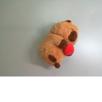 Plush toy red ball bear