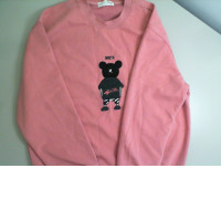 Pink sweater long sleeve Jamper bear women Pink sweater long sleeve Jamper bear women