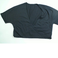 Black wide cut cloth chest lady