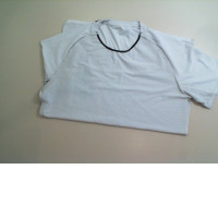 Sky blue white T-shirt women