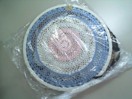 Dreamcatcher BLUE CIRCLES WITH SHELLS AND FEATHERS