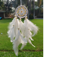 White Pearl Car Dream Catcher White Pearl Car Dream Catcher