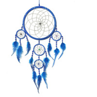 Blue Pearl Car Dream Catcher
