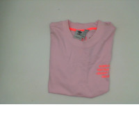women's pink round neck shirt size L