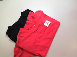 Black and Red Two Tshirt NBA Chicago 