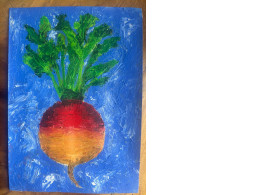 Set of 3 food posters (fruits/vegetables). Home decor