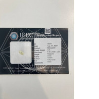 1 piece stone Moissanite 1.01 Carats, shape Marquise, Clarity Clean, Color Yellow, Cut Very Good 9.18 x 4.86 x2.63