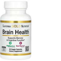 California Gold Nutrition, Brain Health, 60 Veggie Capsules 