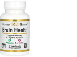 California Gold Nutrition, Brain Health, 60 Veggie Capsules 