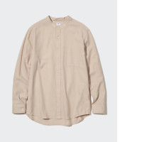 UNIQLO Brown long-sleeved shirt size S UNIQLO Brown long-sleeved shirt size S