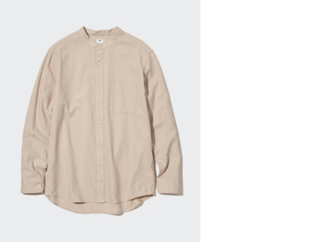UNIQLO Brown long-sleeved shirt size S UNIQLO Brown long-sleeved shirt size S