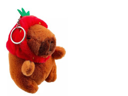 Keychain Capybara Kigurumi (plush) (14cm) (12-0751-O3)
