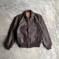 BROWN LEATHER JACKET SIZE M