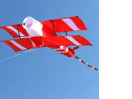Flying kite in the form of an airplane