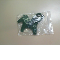 Leather keychain in the shape of a horse