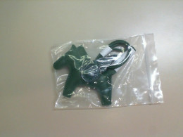 Leather keychain in the shape of a horse