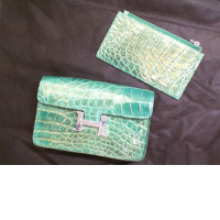 Green leather women's bag + wallet Green leather women's bag + wallet