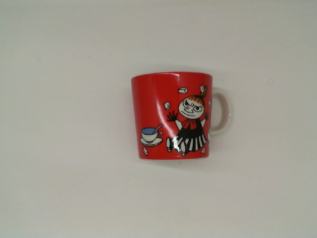 Red cartoon drinking glass Red cartoon drinking glass
