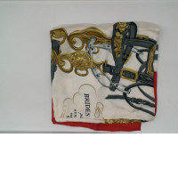 White scarf with pattern