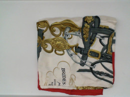 White scarf with pattern