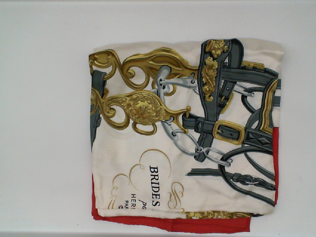 White scarf with pattern White scarf with pattern