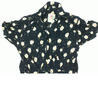 Blue dress with white floral pattern size M