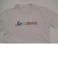 White round neck shirt size M