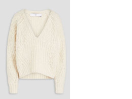 Cable-Knit Jumper in White Cable-Knit Jumper in White