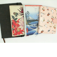 Set of 4 diaries, with thick cover