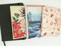 Set of 4 diaries, with thick cover