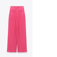 ZARA FULL LENGTH PANTS PINK SIZE S