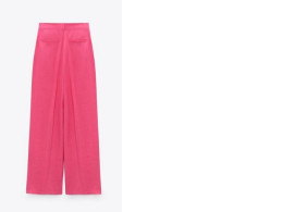 ZARA FULL LENGTH PANTS PINK SIZE S