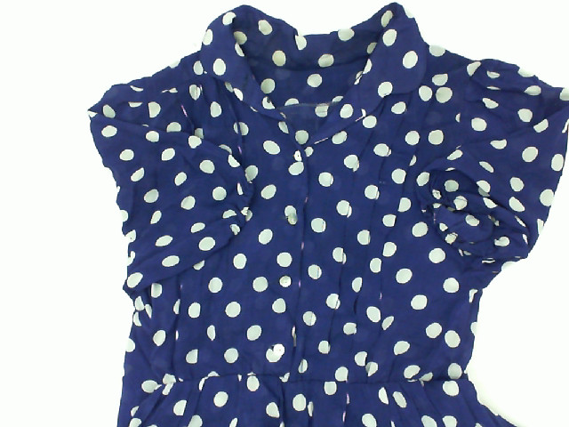 Blue dress with white polka dots size L Blue dress with white polka dots size L