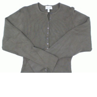 Brown long-sleeved knitted shirt size M