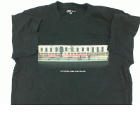 Black round neck shirt with pattern size L