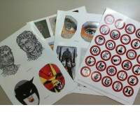Set of stickers