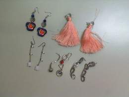 Set of 5 pairs of earrings jewelry