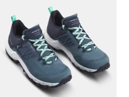 Women’s Waterproof Mountain Walking Shoes -MH500 Blue