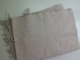 Beige warm scarf