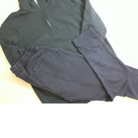 Warm men's sports suit, blue, trousers+jacket