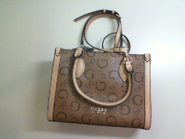 Brown women's bag with a long strap