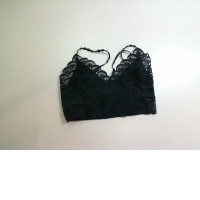 Women's black lace top